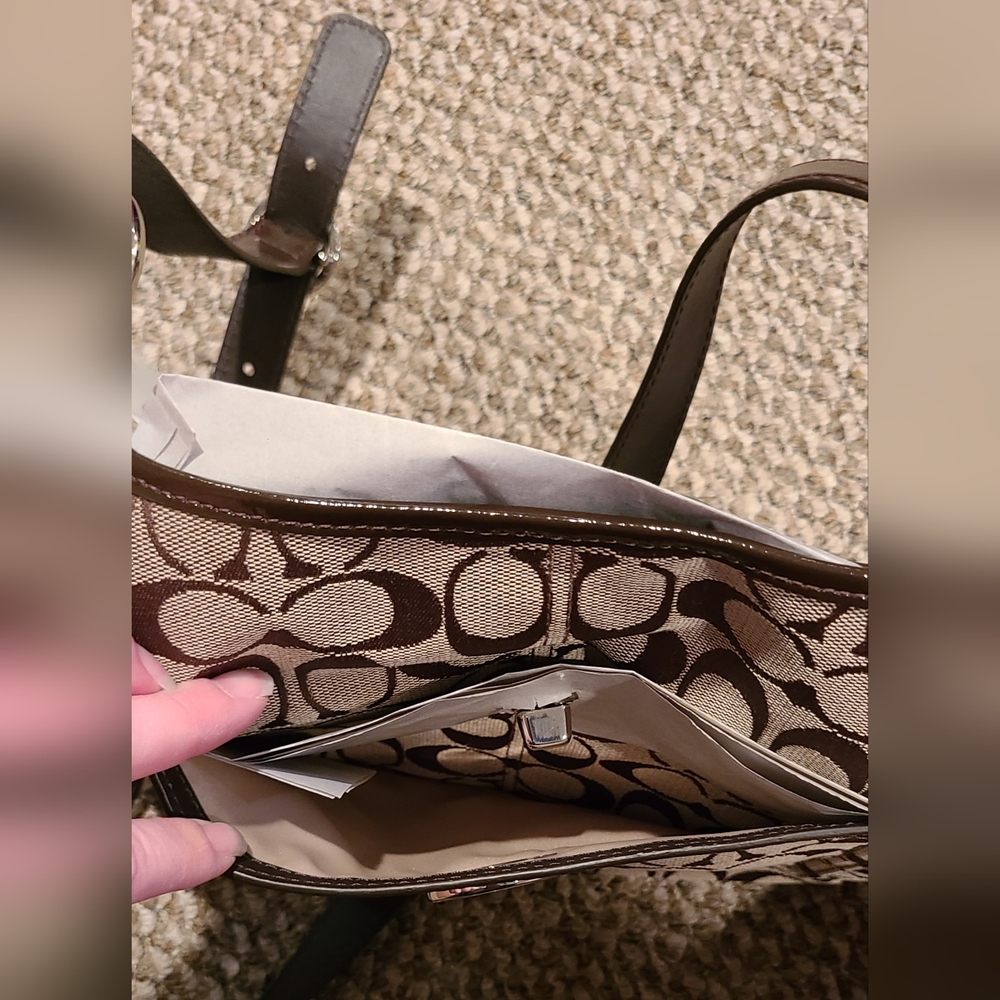 Coach Brown Penelope Crossbody Purse NWT - Picture 7 of 8